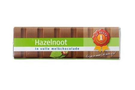 1 de beste chocoladereep hazelnoot