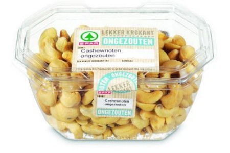 spar cashewnoten gebakken ongezouten