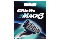 gillette mach3 scheermesjes 4 pack