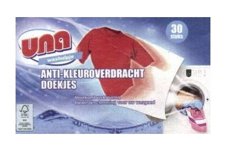 anti kleuroverdracht doekjes una