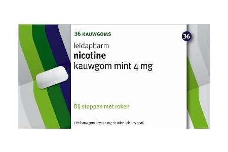 leidapharm nicotine kauwgom 4mg
