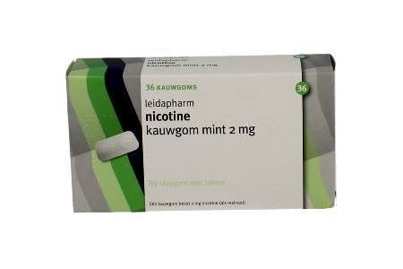 leidapharm nicotine kauwgom mint 2mg