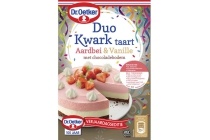 dr oetker duo kwarktaart aardbei vanille