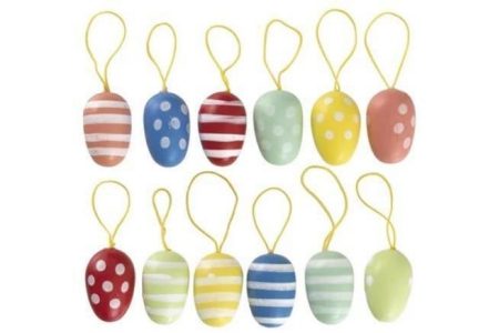 hema houten decoratiehangers pasen