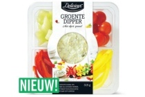 groentedipper met dip n spread