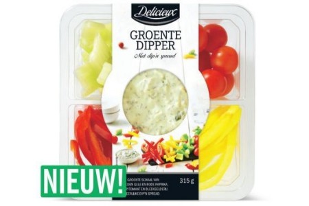 groentedipper met dip n spread