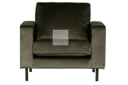 woood fauteuil robin warmgroen fluweel gestoffeerd