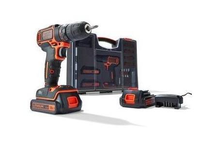 black decker accuschroefmachine bdc718as2o qw 18 volt 80 delige accessoireset