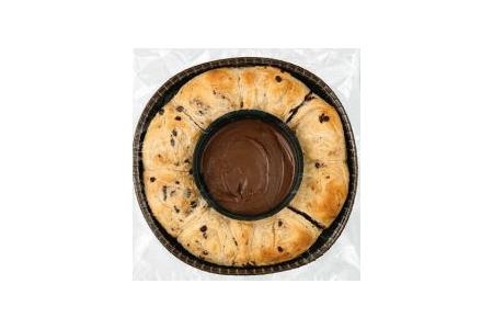 ah kransbrood met chocoladedip