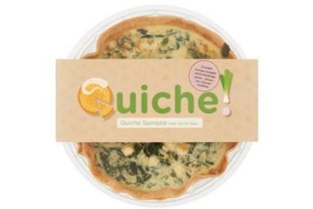 quiche spinazie met verse kaas