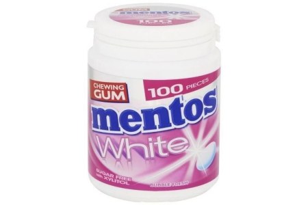 mentos white bubble fresh kauwgom