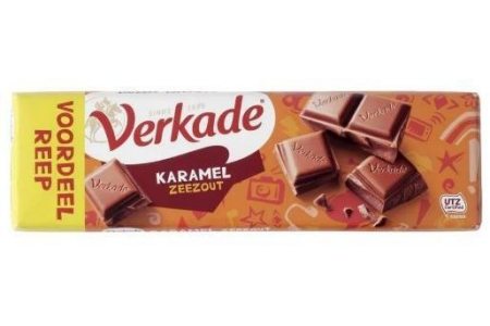 verkade karamel zeezout chocoladereep