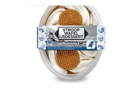 stroopwafelijsdessert