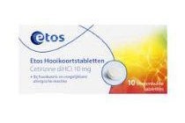 etos cetirizine hooikoortstabletten