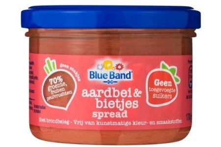 blue band aardbei en bietjes spread