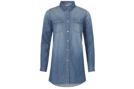 denim overhemd jurk