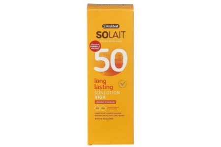 kruidvat solait long lasting spf 50 high zonnebrand lotion