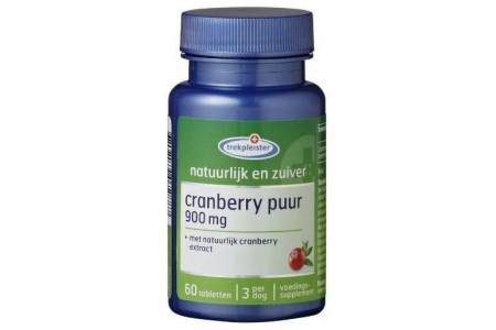 trekpleister natuurlijk en zuiver cranberry puur tabletten