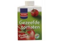 perfekt gezeefde tomaten