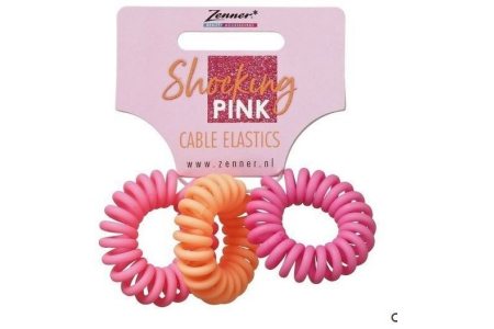 zenner shocking pink kabelelastieken