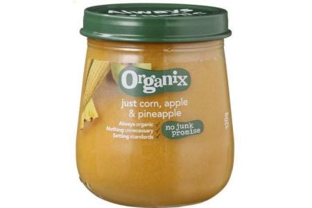organix just 6m corn apple en pineapple