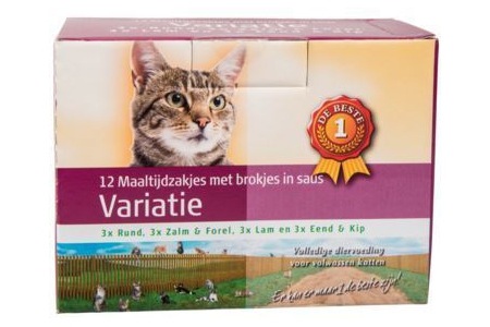 1 de beste kattenvoer variatie maaltijdzakjes in saus