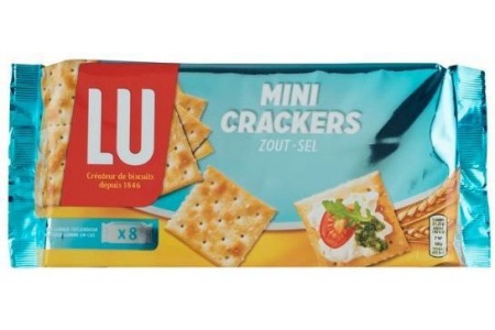 lu mini crackers zout