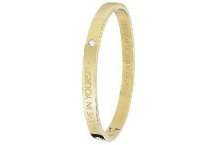 guess stalen armband bangle goldplated believe