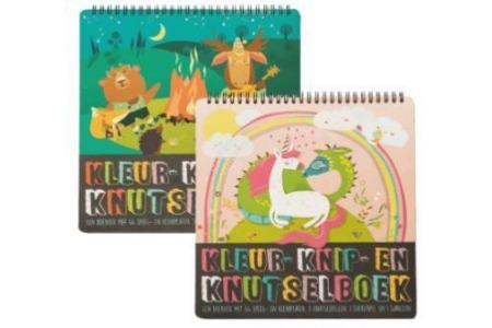 kleur knip knutselboek