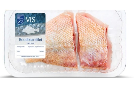 verse roodbaarsfilet met huid