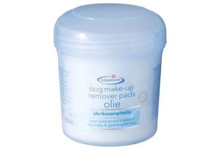 trekpleister olie oogmake up remover pads