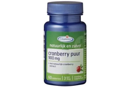 trekpleister natuurlijk en zuiver cranberry puur tabletten