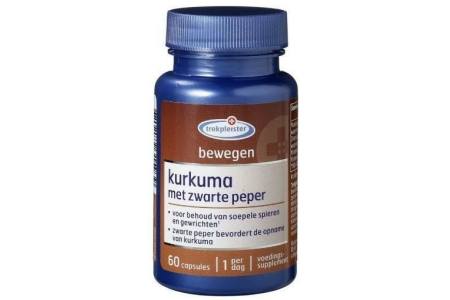 trekpleister kurkuma met zwarte peper capsules