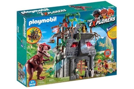 playmobil basiskamp van de explorers met t rex