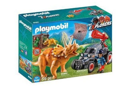 playmobil offroad buggy met dinovangnet