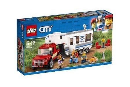 lego city pick uptruck en caravan