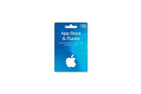 app store en itunes card eur25