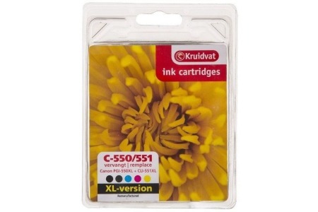 kruidvat c 550 zwart c 551 kleur inktcartridge