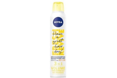 nivea 3 in 1 droogshampoo licht haar