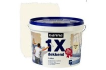 gamma latex 1x dekkend ral 9001 creme wit mat 10 liter