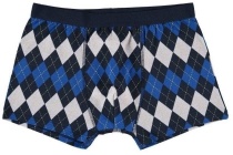 heren boxer blauw geruit