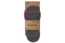 dames footies grijs