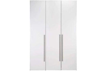 kledingkast bergen 3 deurs wit 219x147x59