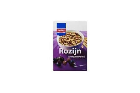 perfekt krokante muesli rozijn