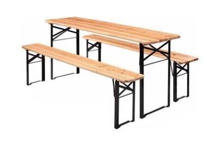 tuintafel met banken