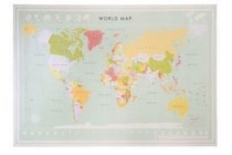 worldmap op hout