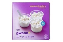 slagroom ijsbekers