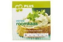 plus roomkaas knoflook en kruiden