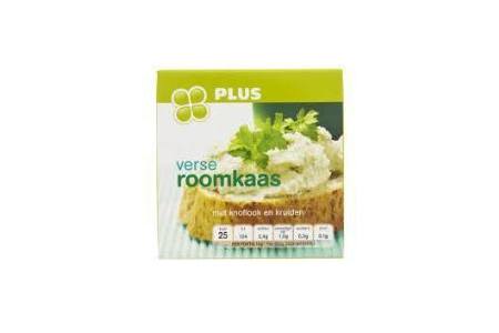 plus roomkaas knoflook en kruiden