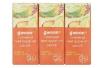 gwoon tintelend met appel en perzik